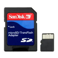 4 GB microSD Class 4 Card with SD Adapter